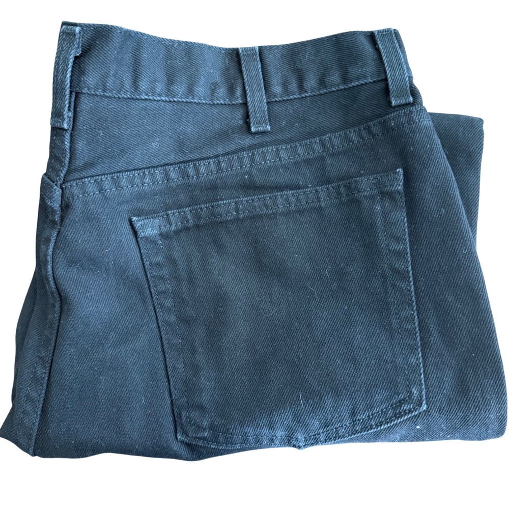 George Mens Black Regular Fit Jeans 38x30 Cotton‎ Straight Leg Pants
